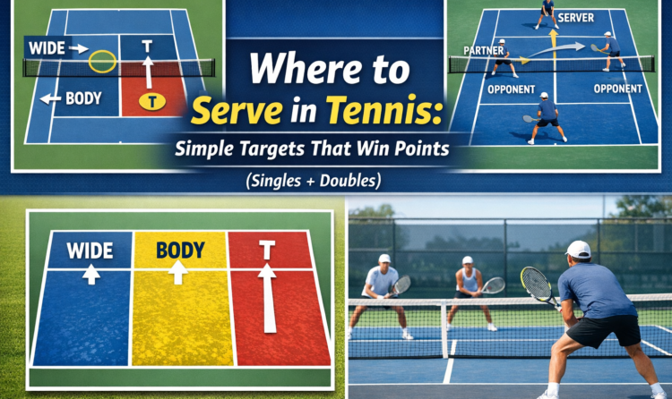 Tennis serving strategies for winning points