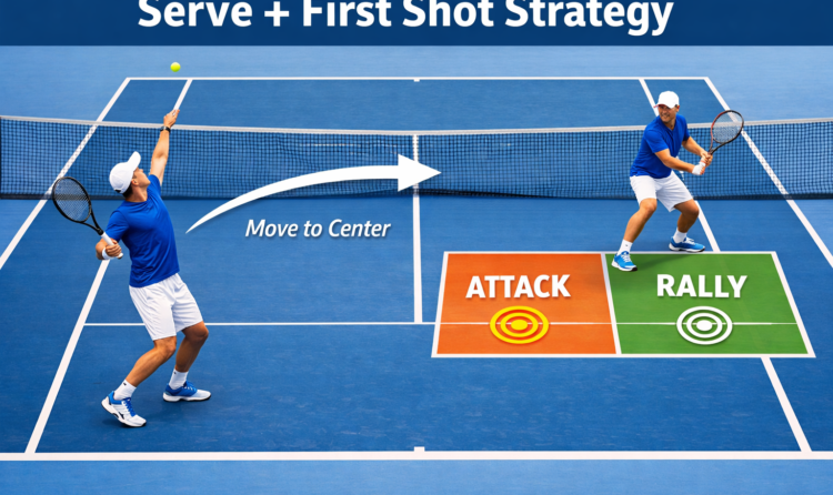 What to Do After Serve Tennis: First Shot Strategy That Wins Points