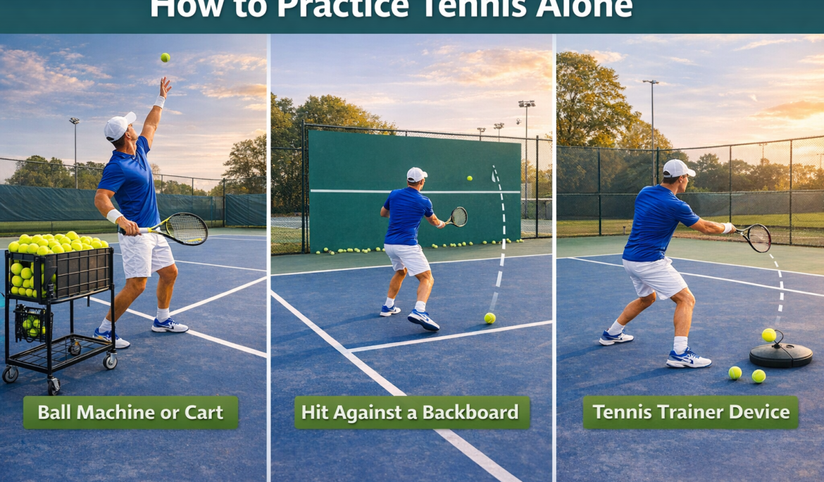 How to Practice Tennis Alone (No Partner Needed)